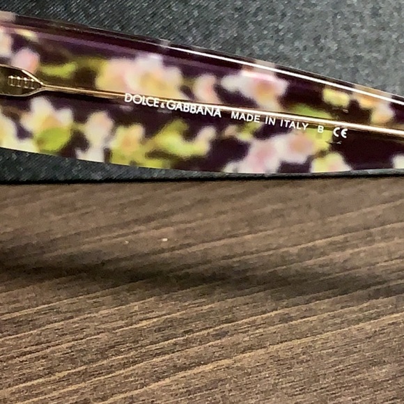DOLCE & GABBANA 4231 2842/8G BLACK PEACH FLOWERS - Picture 6 of 16